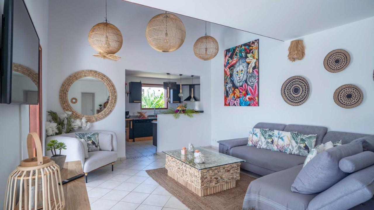 Villa Nomilou Beach Avec Acces Direct Plage Saint-Francois  Exterior photo